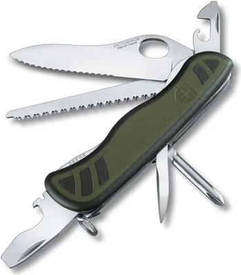 Image de Victorinox Couteau de soldat suisse 08, vert/noir 0.8461.MWCH