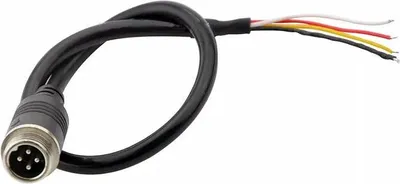 Immagine prodotto di spina a 4 pin sul lato telecamera, maschio, con filettatura da 20 cm
