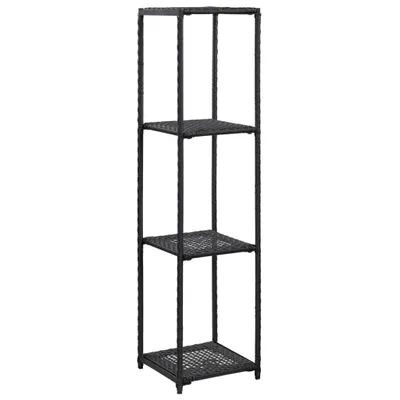 Produktbild von Regal Schwarz 30x30x120 cm Poly Rattan