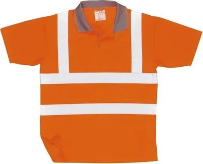 Image de Polo Haute Visibilité Ris Couleur : Orange Taille L - Portwest