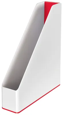 Image de Leitz Wow 53621026 - Porte-revues double A4, blanc et rouge