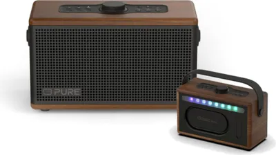 Obrázek produktu pro Pure Classic Aura, 2-way, 40 W, Kabelový a bezdrátový, Stereofonní přenosný reproduktor, Hnědá, vlašský ořech, Obdélník