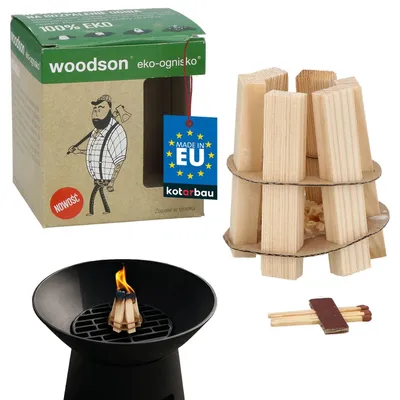 Image de KOTARBAU® : Allume-feu en fibres de bois pour cheminée et poêle. Pure Fire. Résistant au vent