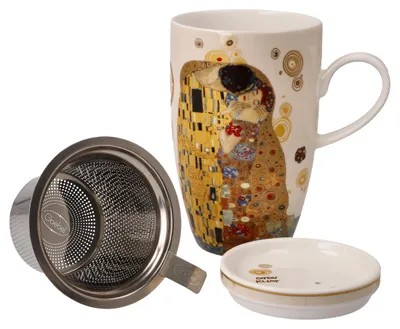 Obrázok produktu pre Hrnček na čaj Goebel Klimt so sitkom