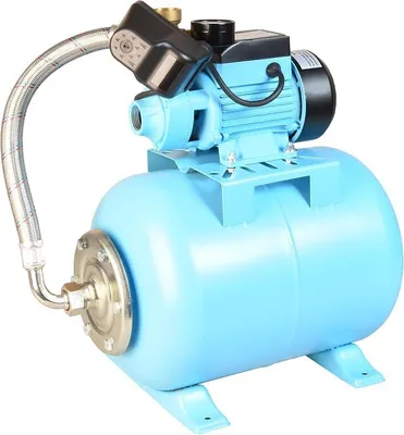 Productafbeelding van Huiswaterpomp AQB 60 met 24 liter tank - Waterpomp (2100 liter/uur, 370W, opvoerhoogte 39 meter) - Membraanketel 24 liter - Huiswaterinstallatie met drukregelaar - geschikt voor tuinirrigatie - complete huiswaterinstallatie