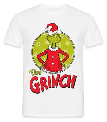 Produktbild von Spreadshirt Der Grinch Logo The Grinch Männer T-Shirt, M, Weiß