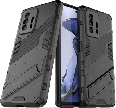 Obrázek produktu pro Pouzdro pro Xiaomi 11T / 11T Pro Hybridní PC TPU Nárazuvzdorné Ochranné Pouzdro s Funkcí Stojanu černé