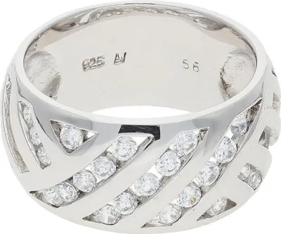 Produktbild von Ring Silber 925 Zirkonia JL30-07-4714 JuwelmaLux Größe 56
