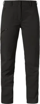 Produktbild von Schöffel THERMAREST Pants Ascona Warm L warme Damen Wanderhose schwarz schwarz 36