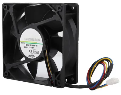 Obrázek produktu pro SHLF1212BHE-02 12 V DC, 1,6 A, 12 cm, ventilátor s PWM regulací otáček a teplotním čidlem