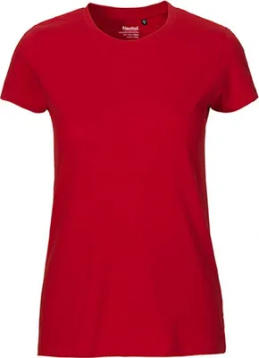 Produktbild von Neutral O81001 | damen Fitted T-Shirt / 100% Fairtrade-Baumwolle - Farbe: Red - Größe: M