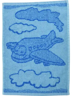 Produktbild von Kinderhandtuch BEBÉ Flugzeugblau 30x50 cm
