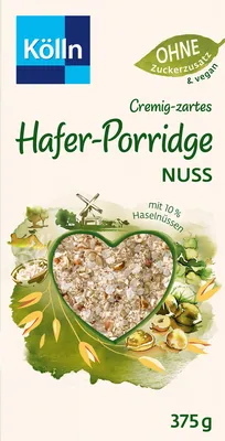 Immagine prodotto di Porridge d'avena cremoso e tenero di Kölln con noci e nocciole 375g