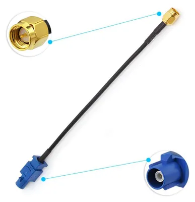 Productafbeelding van Fakra naar SMA Kabel voor GPS Antenne, 15 cm