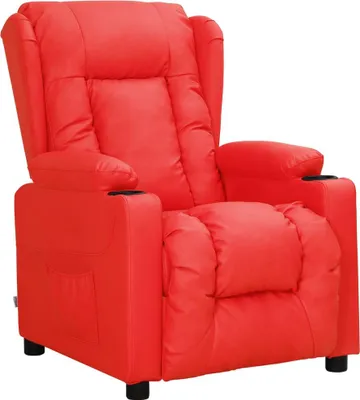 Produktbild von Relaxsessel Rot Kunstleder