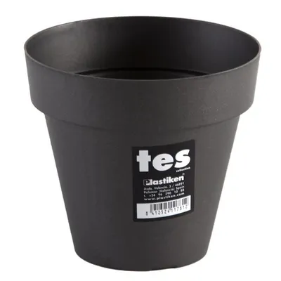 Immagine prodotto di PLASTIKEN Vaso di fiori Tes - 14 cm - Antracite