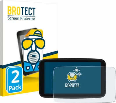Produktbild von 2x BROTECT Schutzfolie für TomTom Go Classic Lite 6" Displayschutz Displayschutzfolie Folie Matt Entspiegelungsfolie