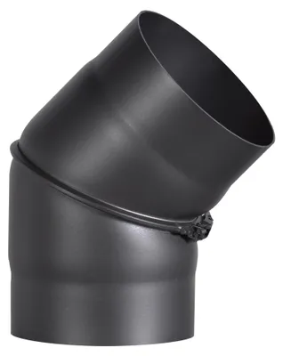 Productafbeelding van FIREFIX R130/B45: Rookgasbuigstuk, 130 mm diameter, 0-45° hellingshoek