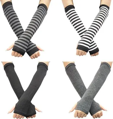 Image de Protège-poignets sans doigts, couleur noire, taille unique