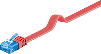 Produktbild von Síťový kabel CAT 6a, U/UTP, plochý, červený - Délka: 3,0 m