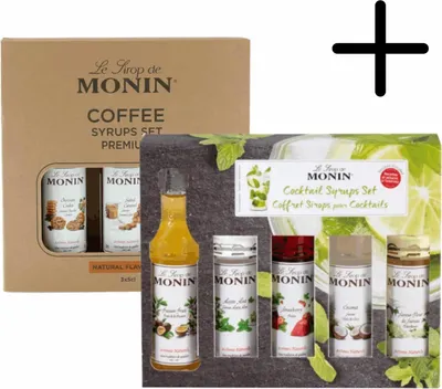 Immagine prodotto di Set da cocktail con sciroppi Monin + confezione regalo 3 x 5 cl