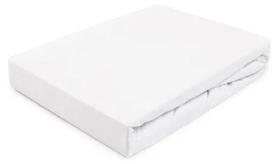 Produktbild von Karo Jersey Spannbettlaken mit Gummizug 70x140 cm weiß für Kinder