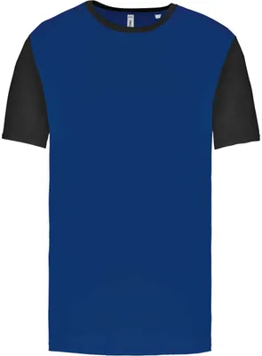Produktbild von Proact Herren Sportshirt Short Sleeve Baseball T-Shirt Oberteil, Größe:L, Farbe:Sporty Royal Blue/Sporty Yellow