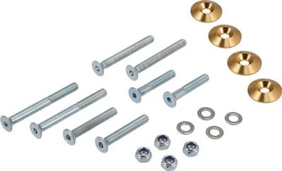 Produktbild von Set: CNC Senkscheiben für Stoßdämpfer / Federbein , Gold - für S51, S50, S70, S53, S83