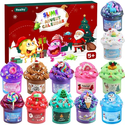 Productafbeelding van Slijm Adventskalender 2026 voor Kinderen 24 Dagen Countdown Kalender