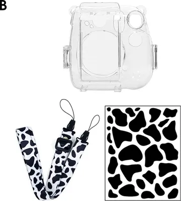 Produktbild von Kamera-Hülle schockdes wasserdicht mit Schultergurt Kamera transparente Speicherschale mit Fototasche für Instax Mini 7-B