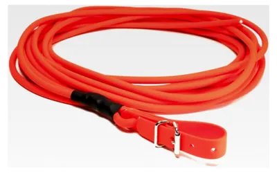 Produktbild von Biothane Schweissleine rund 8mm 12m neonorange