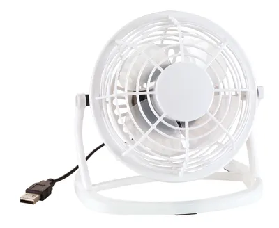 Produktbild von Tischventilator Weiß USB Ventilator AN/AUS Knopf Mini Ventilator USB Kabel 105cm
