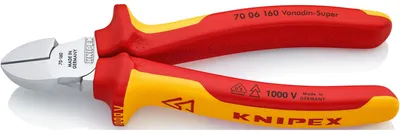 Image de Knipex pince coupante VDE avec poignées multi-composants 160mm , 7006160