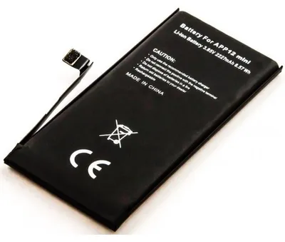 Produktbild von Akku für Apple iPhone 12 mini Li-Pol 3,83 Volt 2200 mAh schwarz