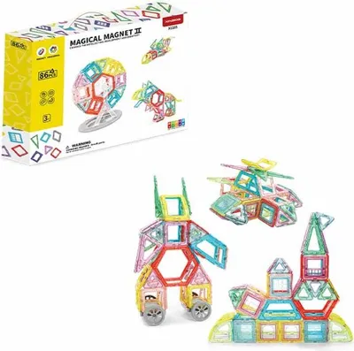 Produktbild von Magnetisches Baukasten-Set, 86 Teile - Magical Magnet II