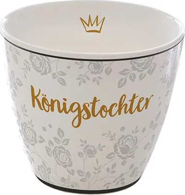 Produktbild von Tasse Königstochter ohne Henkel, handdekoriert, spülmaschinengeeignet