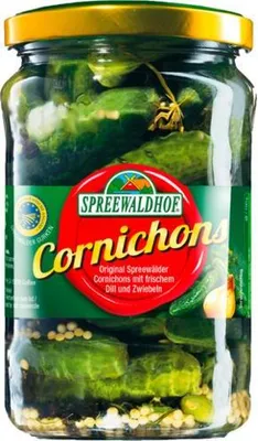 Produktbild von Cornichons vom Spreewaldhof (370 ml Glas)