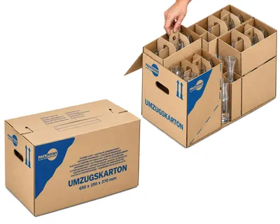 Produktbild von 2x Profi-Transport- und Umzugsset für 64 Gläser 14 tlg.