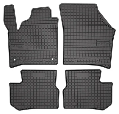 Produktbild von Gummi-Fußmatten für Skoda Citigo-e iV 2019-2020 (Schrägheck) – 4-tlg, Schwarz, passgenau