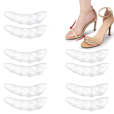 Produktbild von Vorfußpolster Silikon – Vorfußkissen - Ballenschutz für Schuhe – 8,5 x 2,2 cm - Selbstklebende Gelpolster – Rutschfest – Weich & unsichtbar