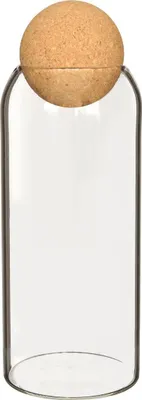 Produktbild von Flaschengarten mit Korken wählbar in 19, 24 und 29cm, Ø8,5 cm | Pflanzenterrarium , Größe:h.24 Ø8.5cm