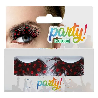 Produktbild von Falsche Wimpern Rot Punkte