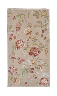 Produktbild von PIP STUDIO Secret Garden Handtuch khaki 55x100cm (1 Stück)