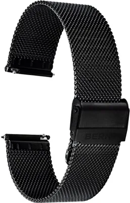 Imagen del producto de Brazalete de acero inoxidable para relojes de mujer, de malla, ajustable, de 18/20/22 mm, con cierre de seguridad, para relojes