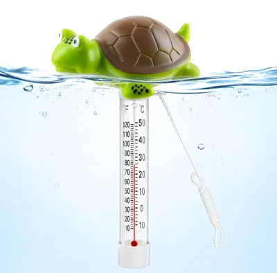 Imagen del producto de Termómetros flotantes para piscinas con motivos de dibujos animados, rango de temperatura de -10 a 50 °C, ideales para bañeras y piscinas infantiles