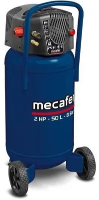 Image de Compresseur vertical 425790, 50 litres - Compresseur coaxial sans huile, de couleur bleue