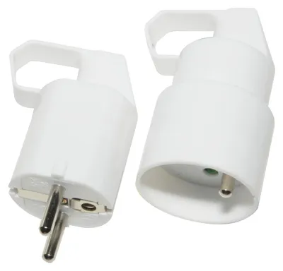 Productafbeelding van 2 x 16A stekker + aardingsring + 1 x stekker + 1 x stopcontact