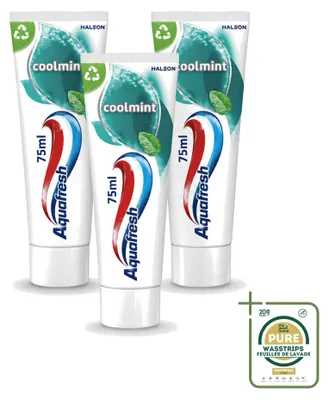 Produktbild von 3 x Aquafresh Coolmint Tandpasta - 75 ml - Vorratspackung - 3 Stücke