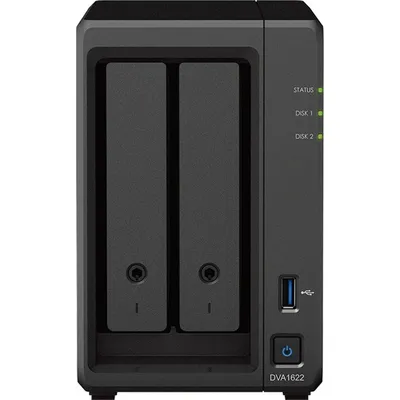 Image de Enregistreur vidéo réseau - SYNOLOGY - DVA1622 - Surveillance IA - 2 baies - Capacité maximale : 32 To