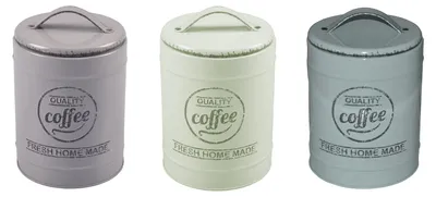 Produktbild von Metall Kaffeedose Vintage Kaffeebehälter Blechdose Vorratsdose Dekodose Teedose
